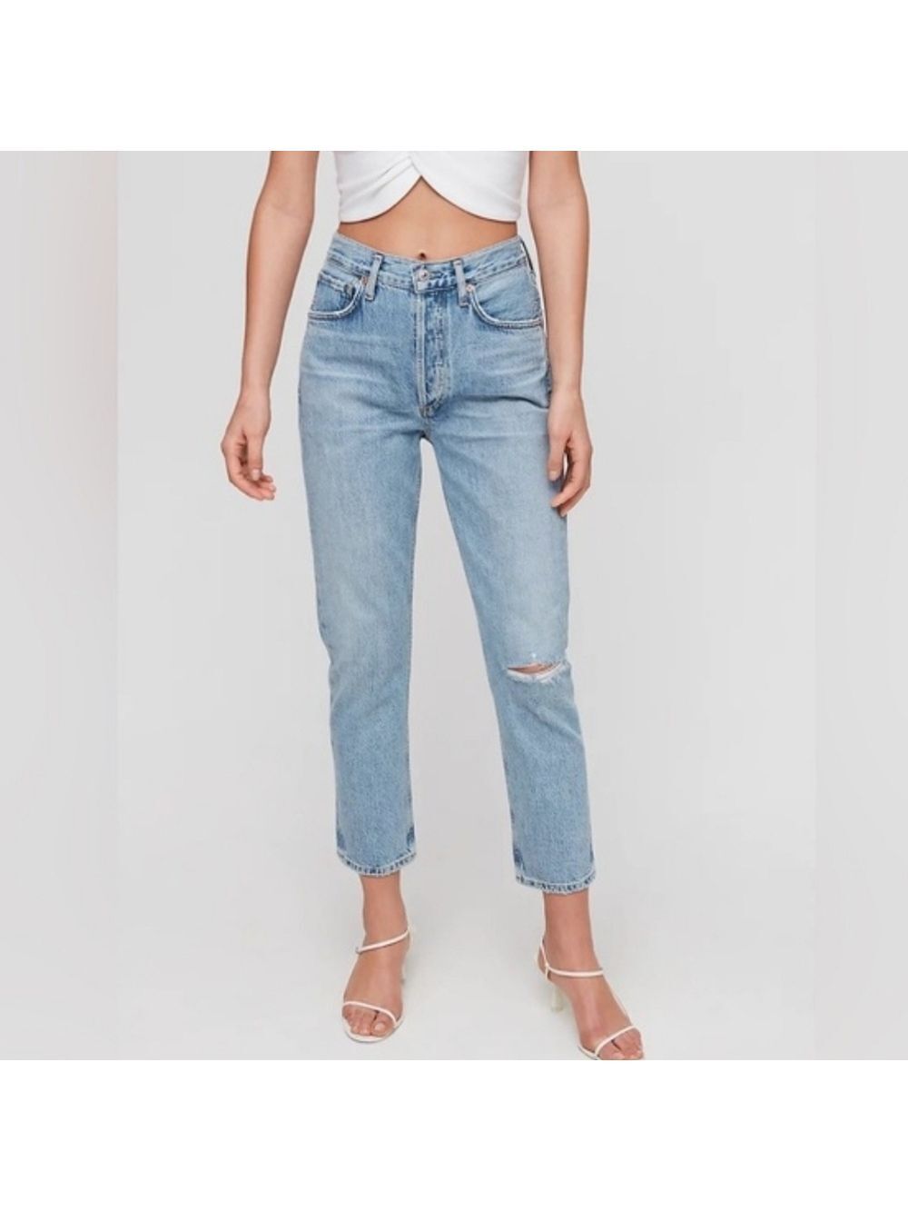 Citizens Of Humanity Charlotte Crop High Rise Straight Size 24